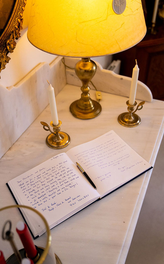 The guest book of Pelagos Residence