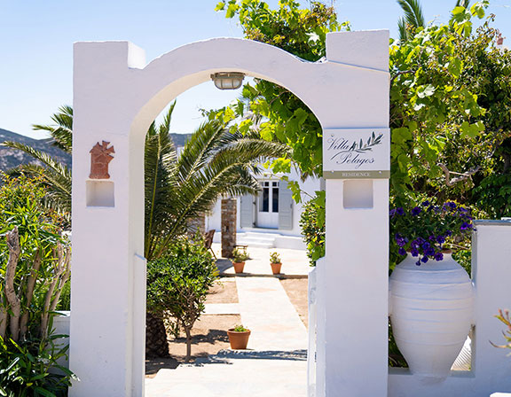 The entrance of Pelagos Residence