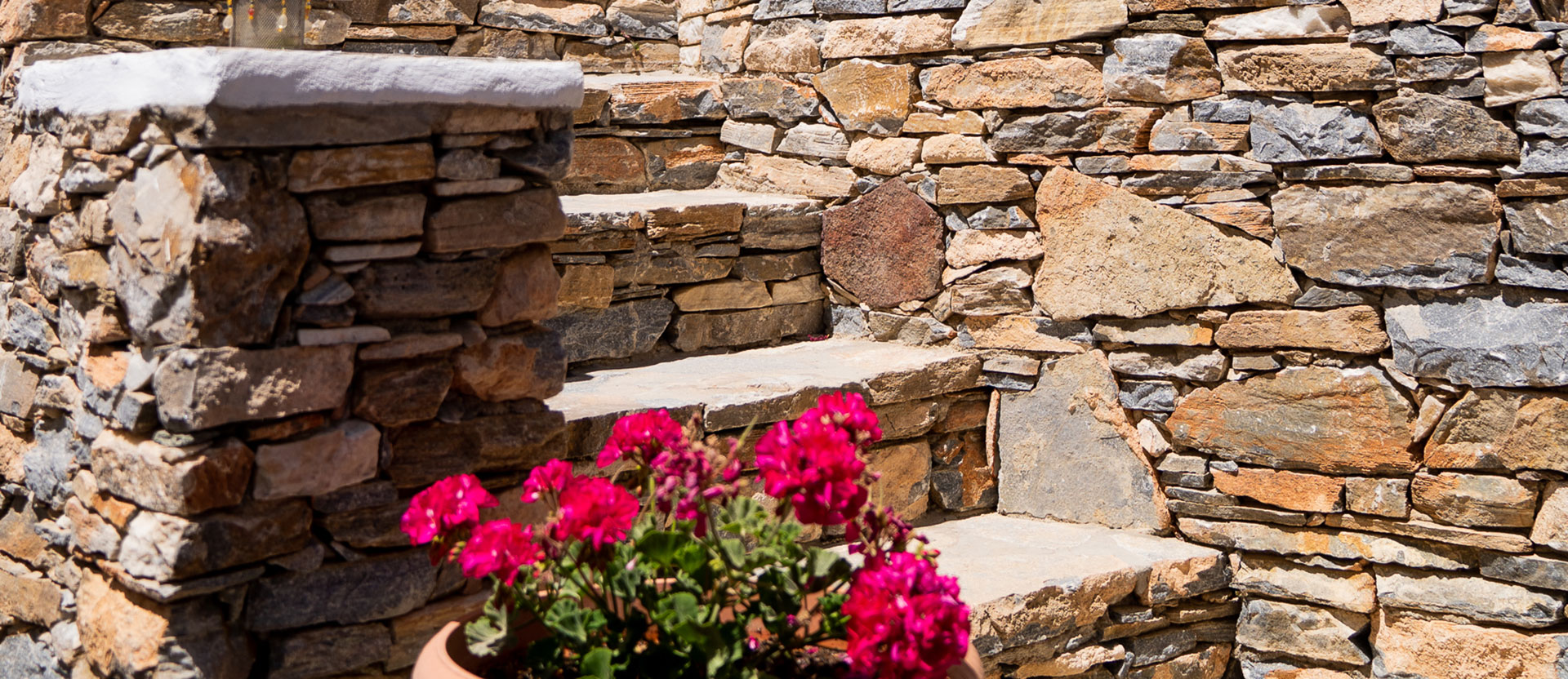 Stone builts at Villa Pelagos